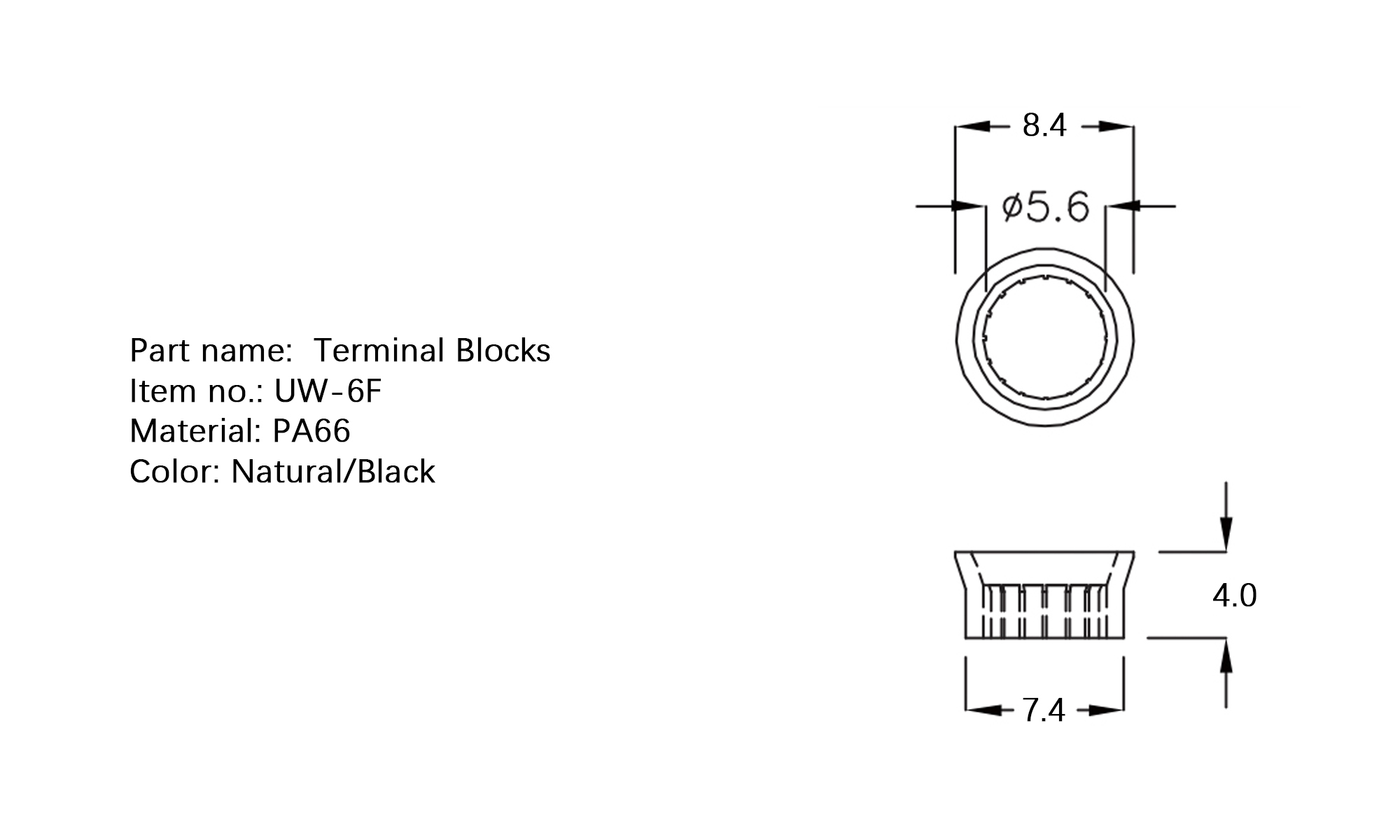 Terminal Blocks UW-16F